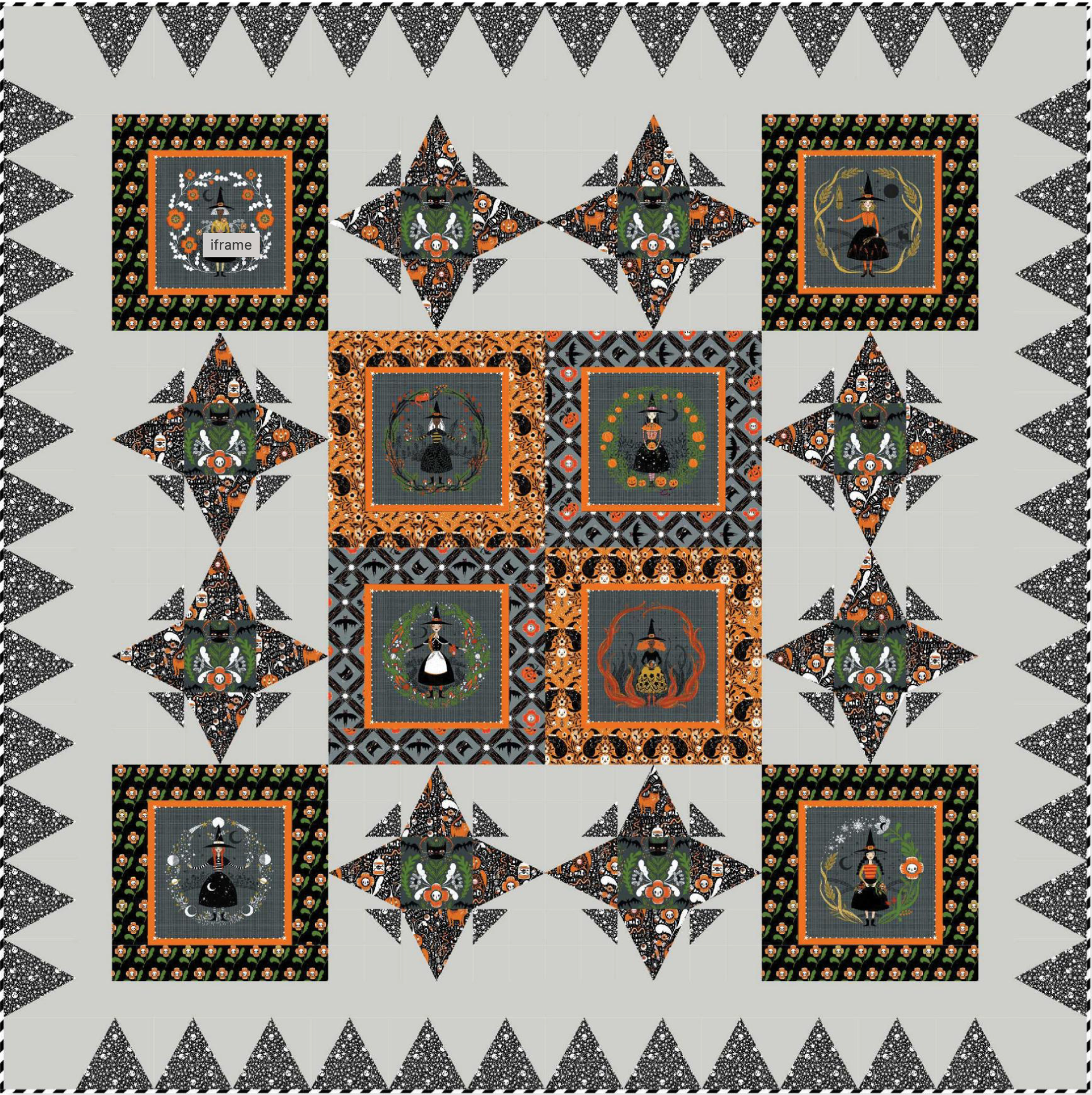 Witchy Ways by Cori Dantini : Coven Quilt Kit