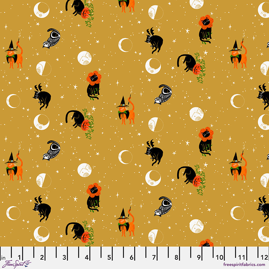 Witchy Ways by Cori Dantini : Meow at the Moon Gold PWCD145.XGOLD