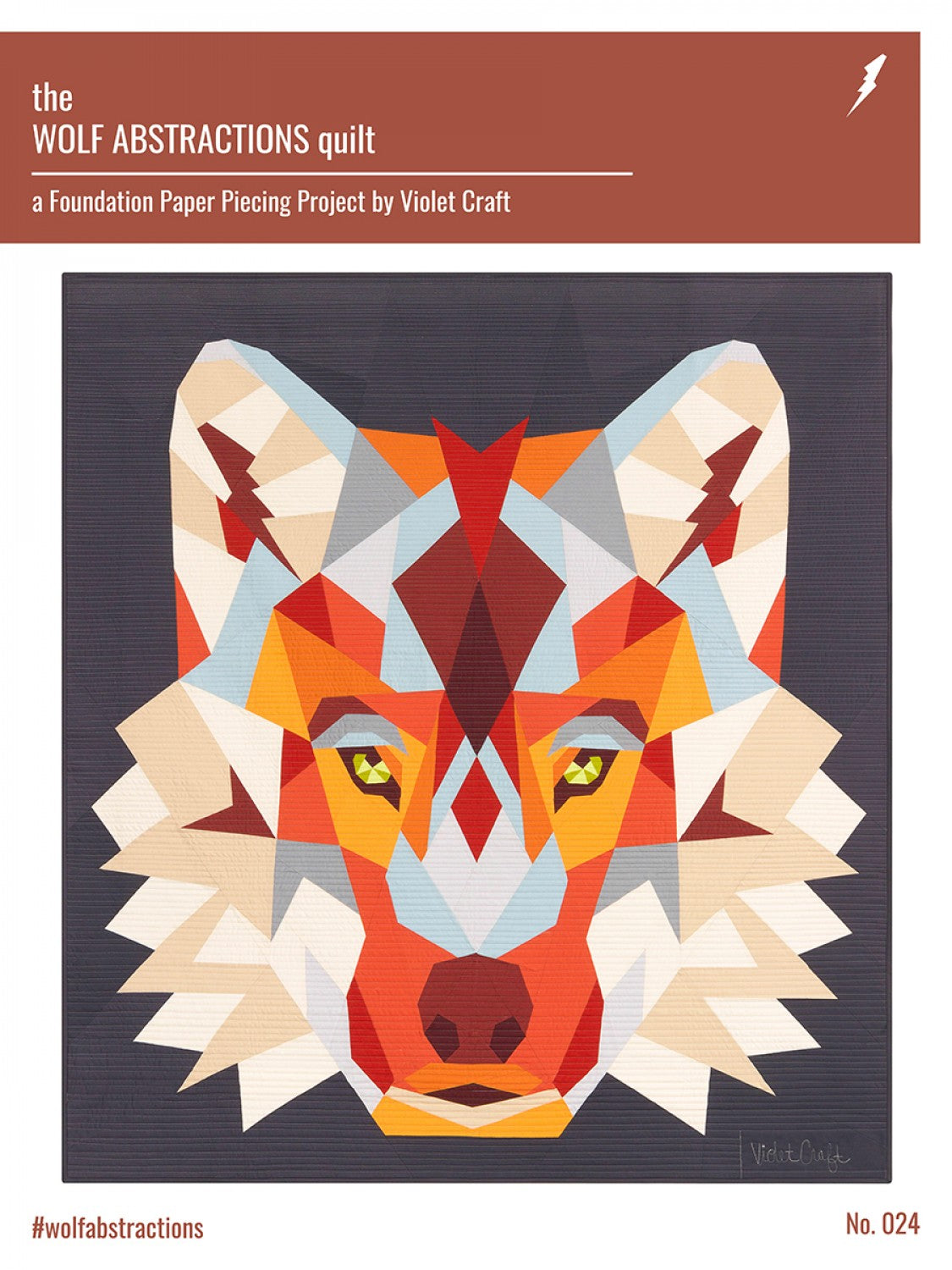 Wolf Abstractions Quilt Quilt FPP Quilt Pattern by Violet Craft