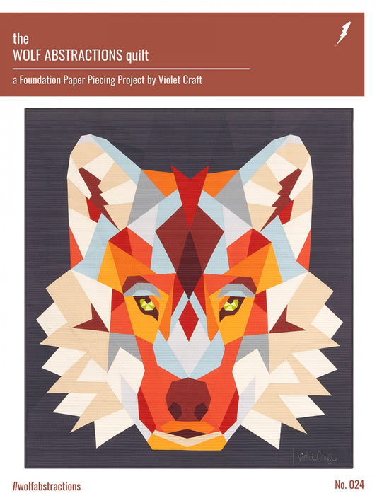 Wolf Abstractions Quilt Quilt FPP Quilt Pattern by Violet Craft