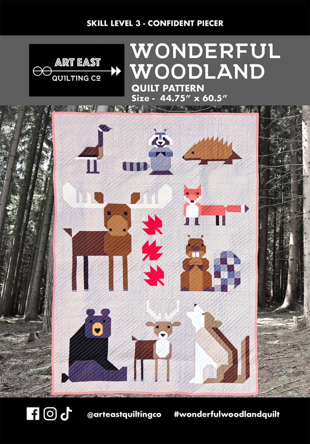 Wonderful Woodland Quilt Pattern by Art East Quilting Co