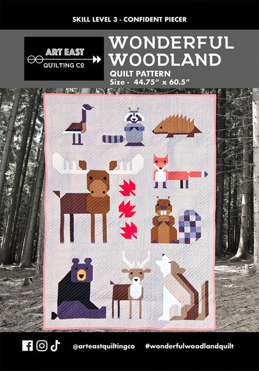 Wonderful Woodland Quilt Pattern by Art East Quilting Co