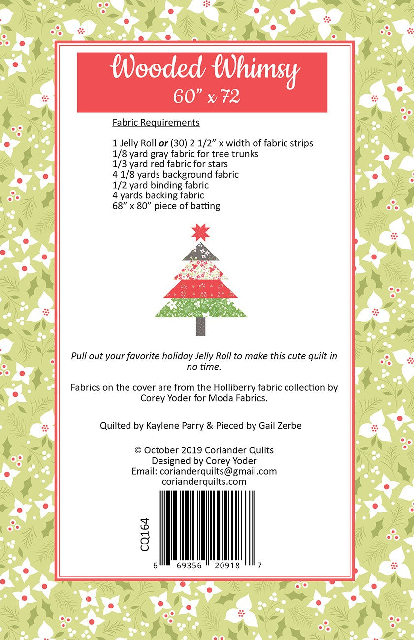 Wooded Whimsy Quilt Pattern by Coriander Quilts - Special Order