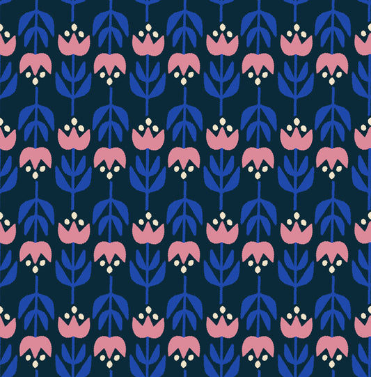 Woodland Park by Rashida Coleman Hale - Gathering Teal Navy RS1084 14