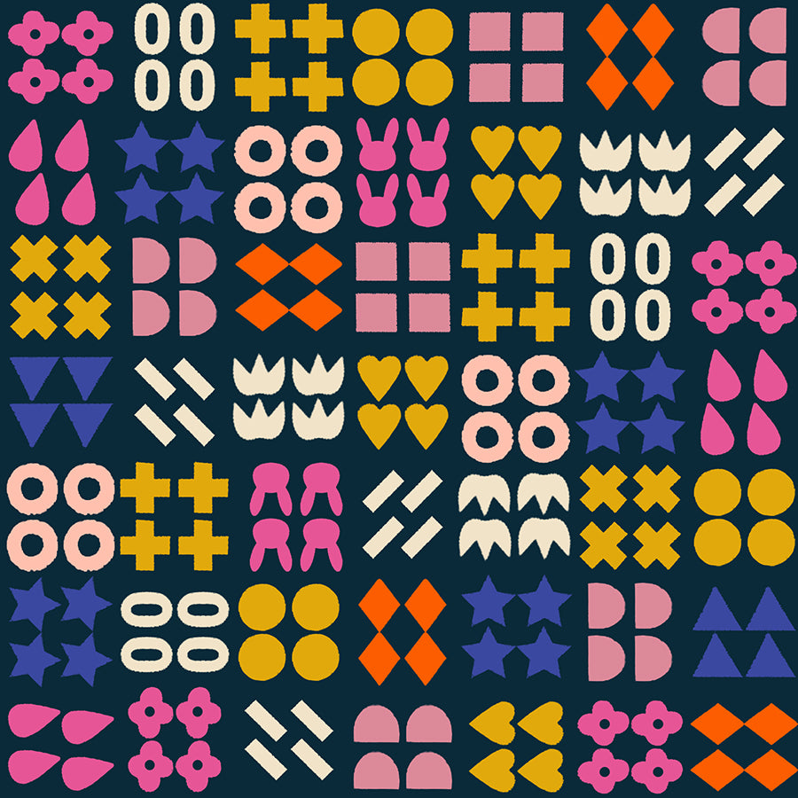 Woodland Park by Rashida Coleman Hale - Shapely Teal Navy 1083 14