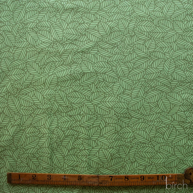 Woodland Wonders by Charley Harper : Bed of Leaves Jade CH-460-JADE