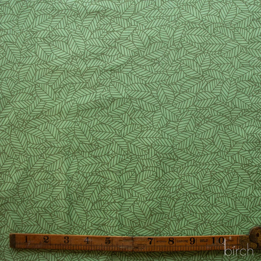 Woodland Wonders by Charley Harper : Bed of Leaves Jade CH-460-JADE