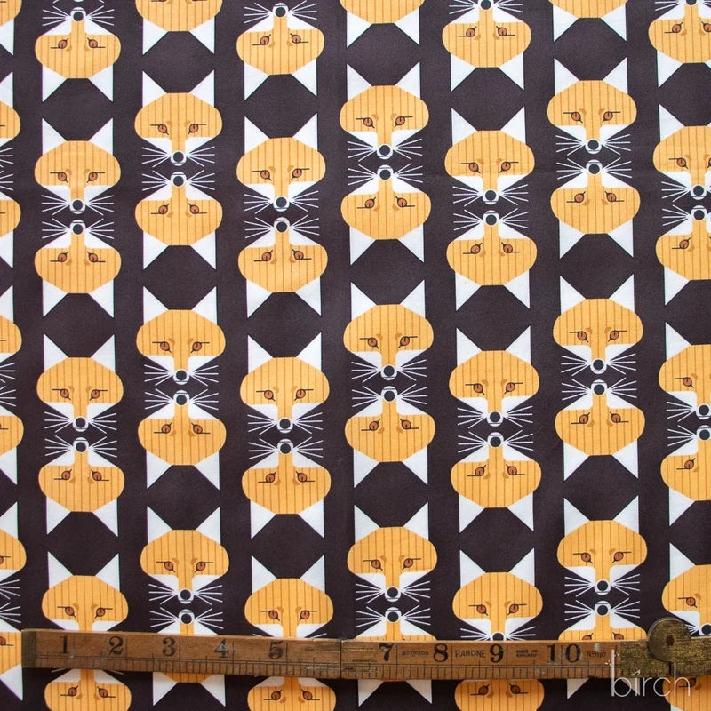 Woodland Wonders by Charley Harper : Fox Face Raisin CH-462-RAISIN