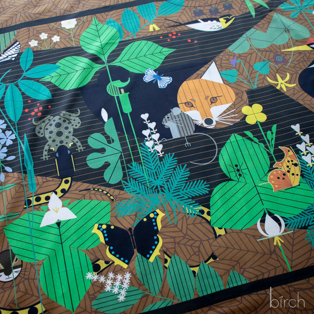 Woodland Wonders by Charley Harper : Poster Panel Poplin Digital CH-457