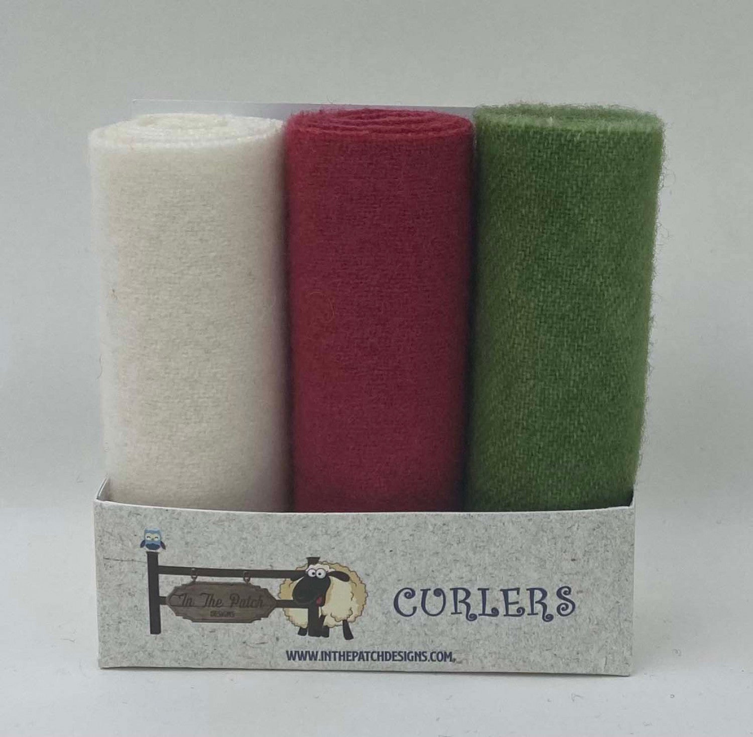 Wool Curlers 4in X 16in Candy Cane # WCL2247 - Special Order