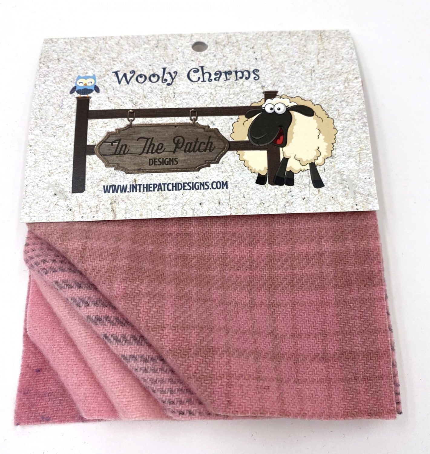 Wooly Charms 5in x 5in Forever Pink 5ct # WC7030 - Special Order