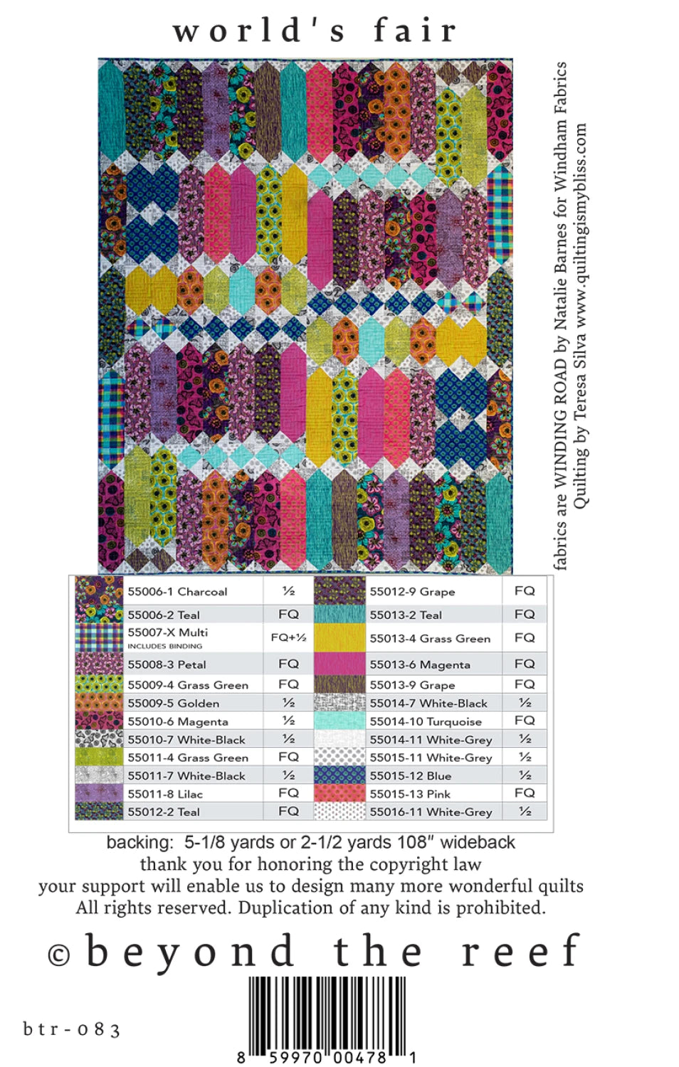 World's Fair Quilt Pattern by Beyond the Reef