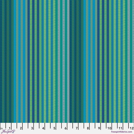 Woven Stripes by Kaffe Fassett : Caterpillar Stripe Aqua WSGP001.AQUA