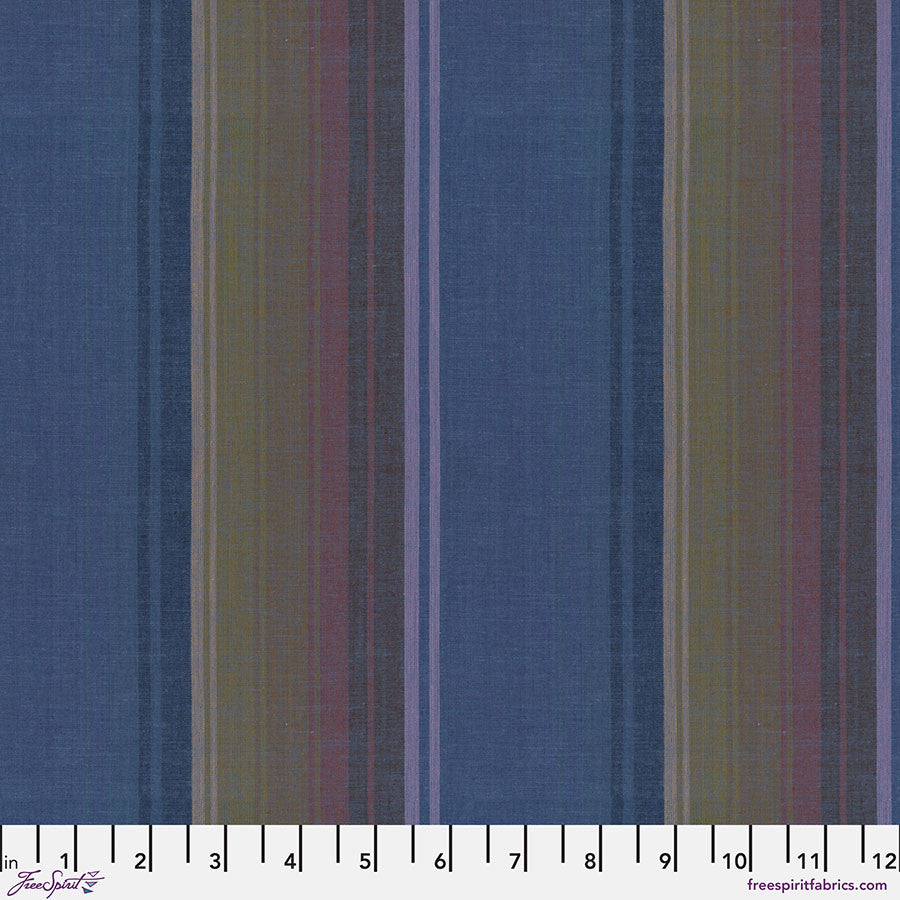 Woven Stripes by Kaffe Fassett : Exotic Stripe WSGP004.DENIM