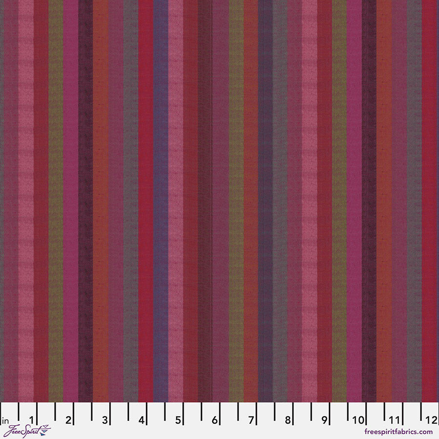 Woven Stripes by Kaffe Fassett : Narrow Stripe Wine WSGP002.WINE