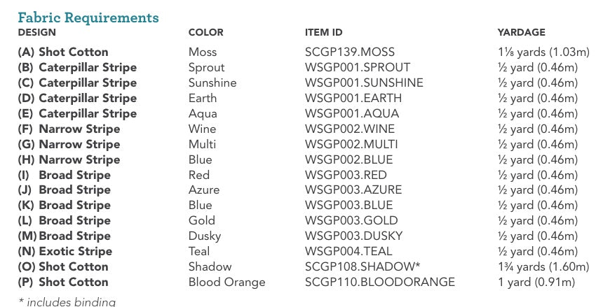 Woven Stripes by Kaffe Fassett : The Jonah Quilt Kit