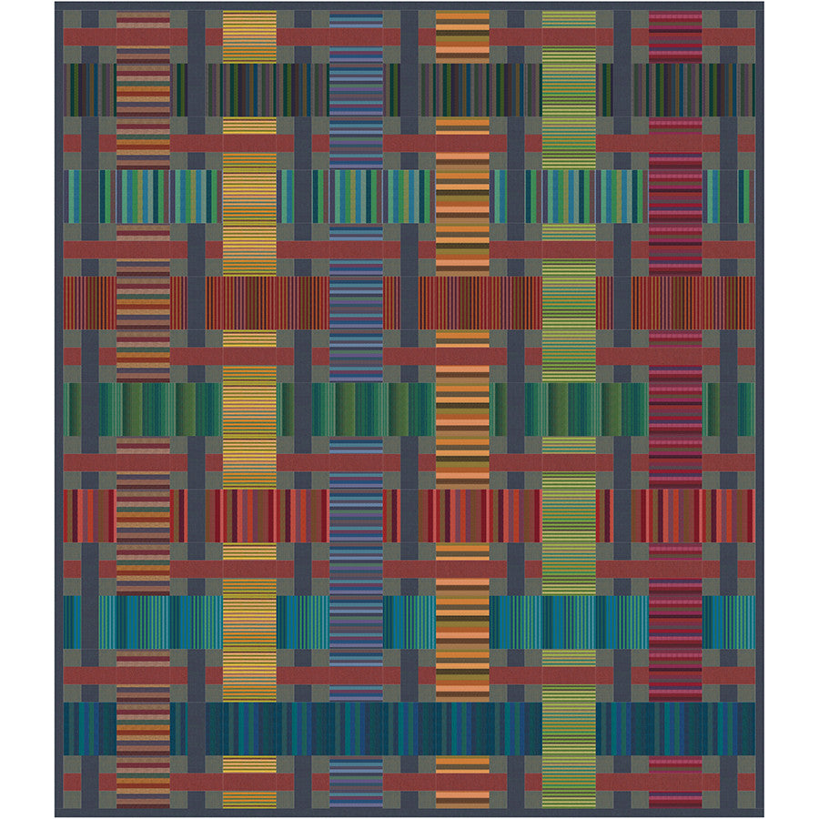 Woven Stripes by Kaffe Fassett : The Jonah Quilt Kit