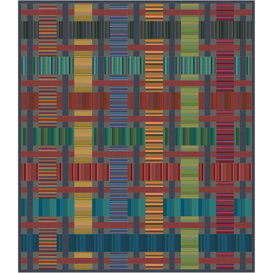 Woven Stripes by Kaffe Fassett : The Jonah Quilt Kit