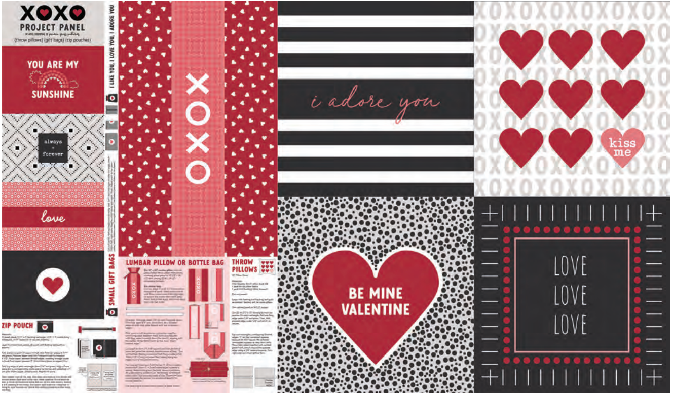 XOXO by April Rosenthal : Words to Live By Quilt Kit