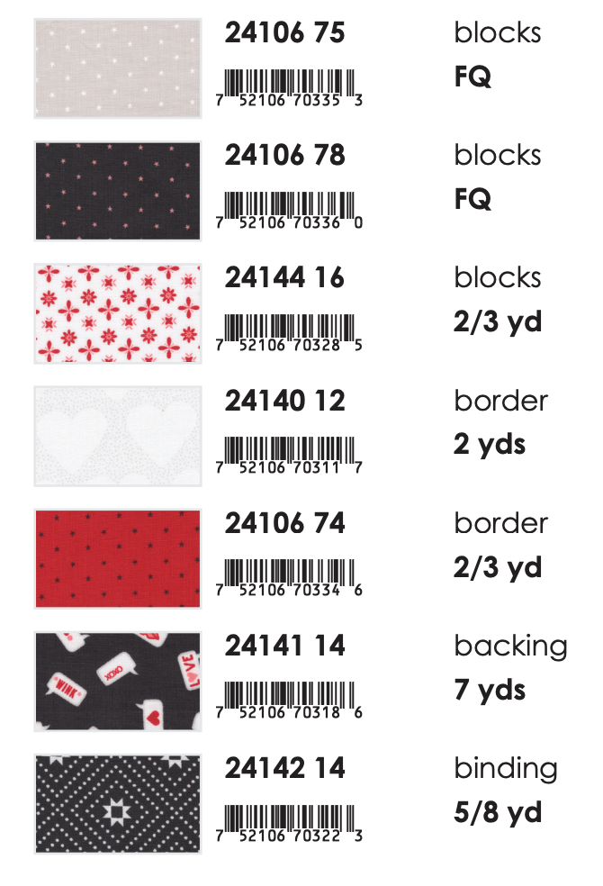 XOXO by April Rosenthal : Words to Live By Quilt Kit