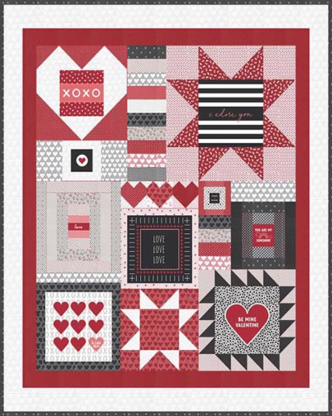 XOXO by April Rosenthal : Words to Live By Quilt Kit