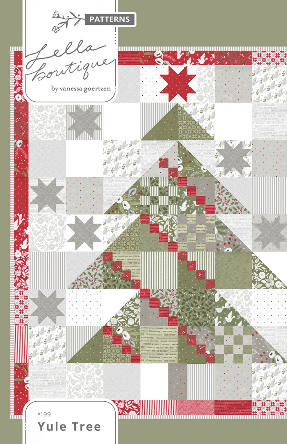 Yule Tree Quilt Pattern by Lella Boutique