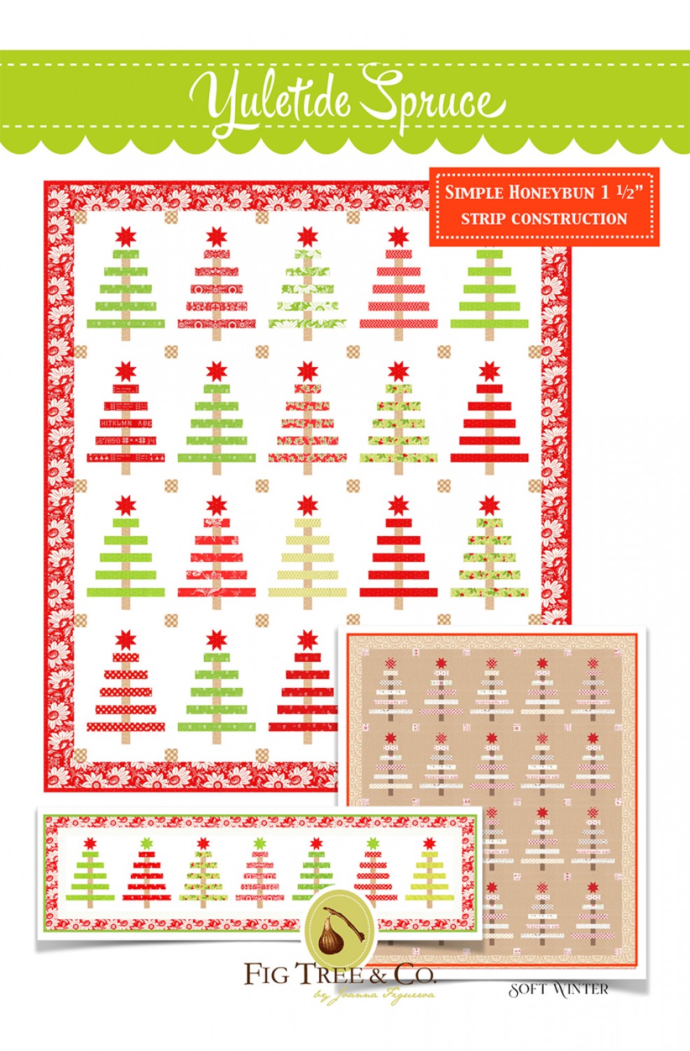 Yuletide Spruce Quilt Pattern by Fig Tree & Co.
