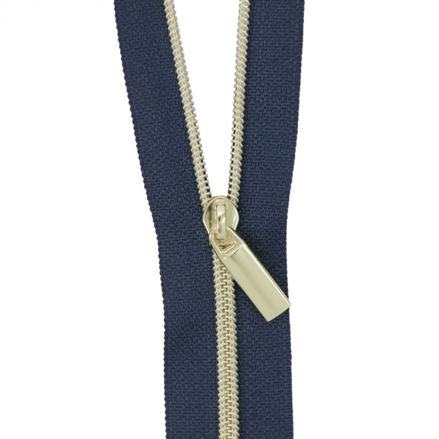 Nylon Coil Zippers: 3 Yards with 9 Pulls Navy #3 - Special Order - Multiple Colors