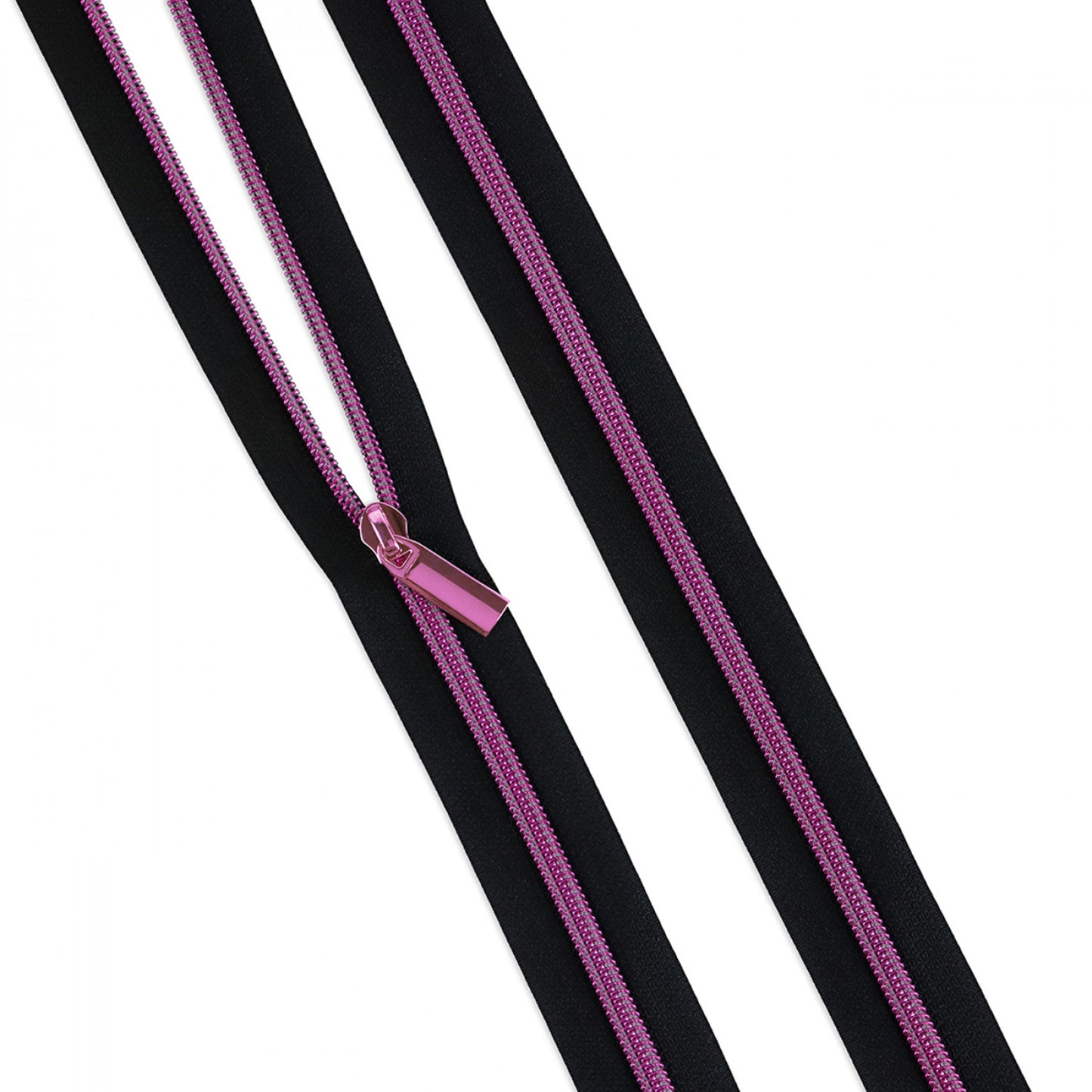 Tula Pink Coil Zipper w/ Pulls Black #5 Nylon - Special Order