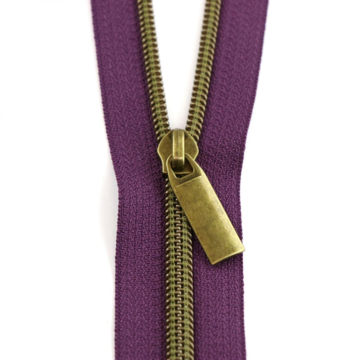 Nylon Coil Zippers: 3 Yards with 9 Pulls Purple #5 - Special Order - Multiple Colors