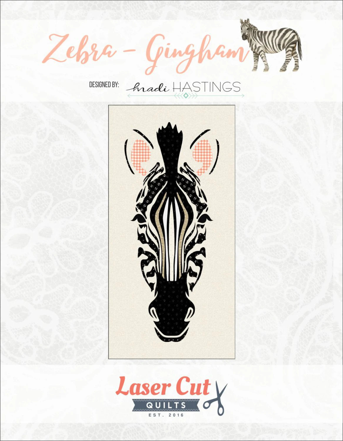 Zebra - Gingham # LCQF899079 - Kit - Special Order