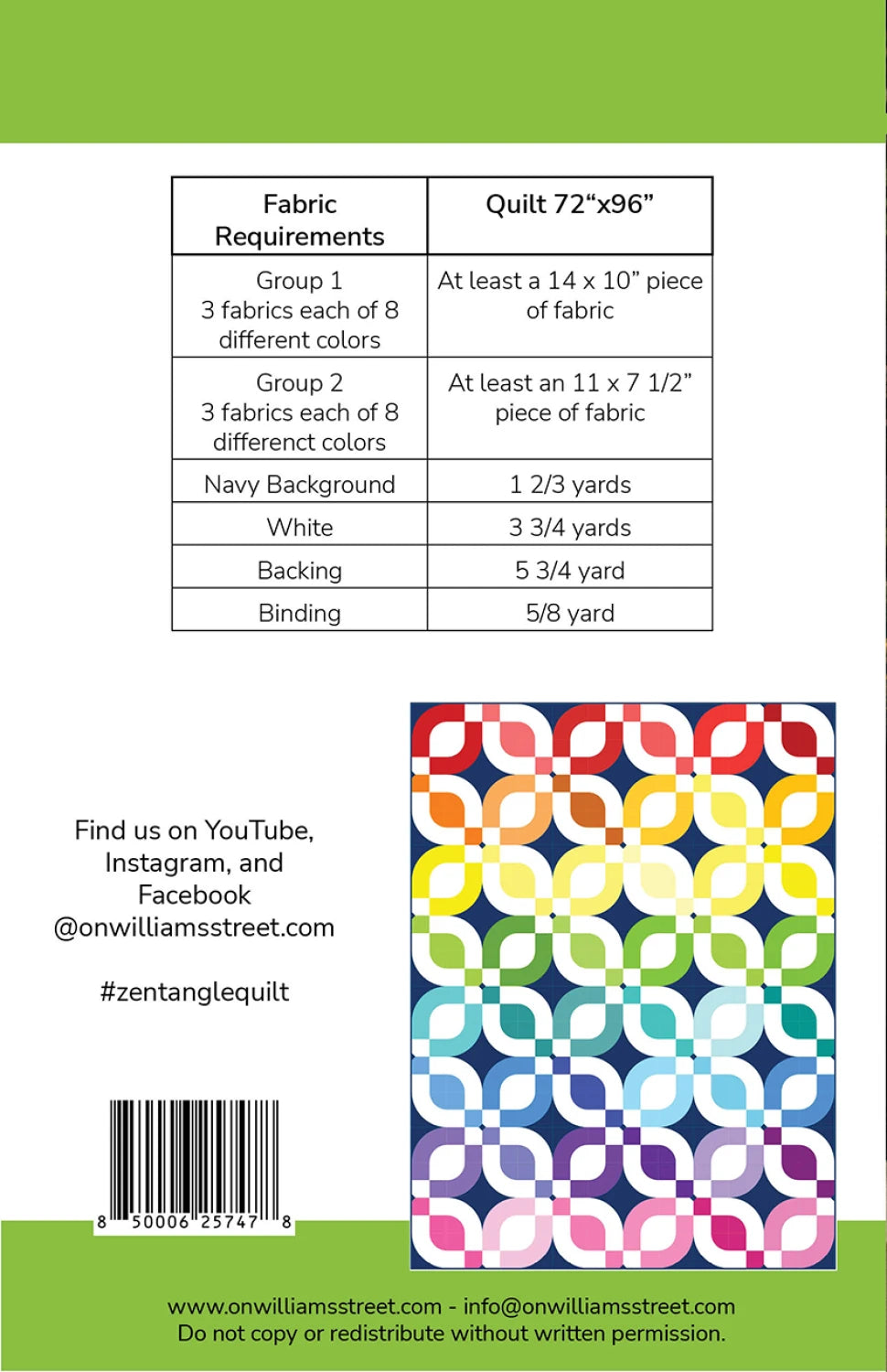 Zentangle Quilt Pattern by On Williams Street