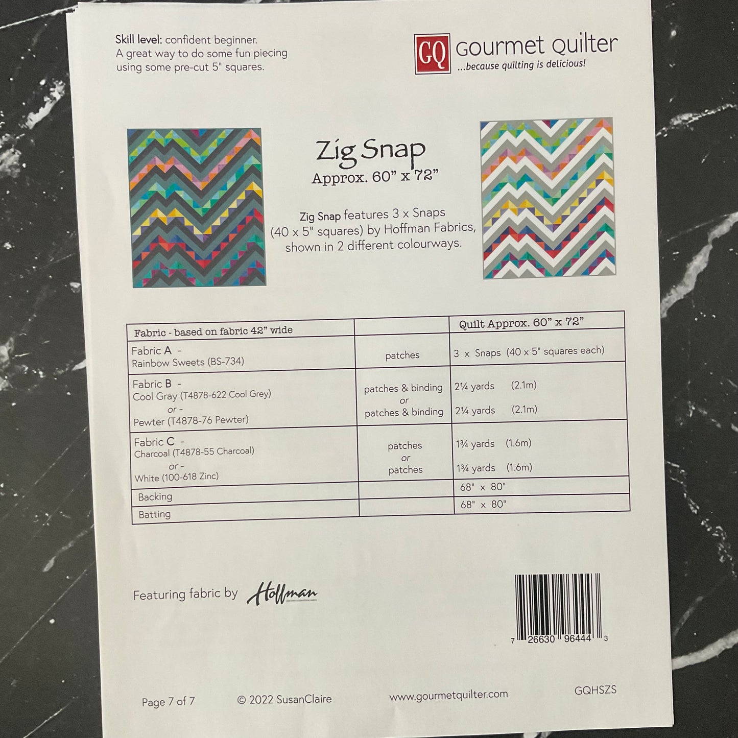 Zig Snap featuring Prisma Elements & Pure Solids Quilt Kit - 2 Color Ways
