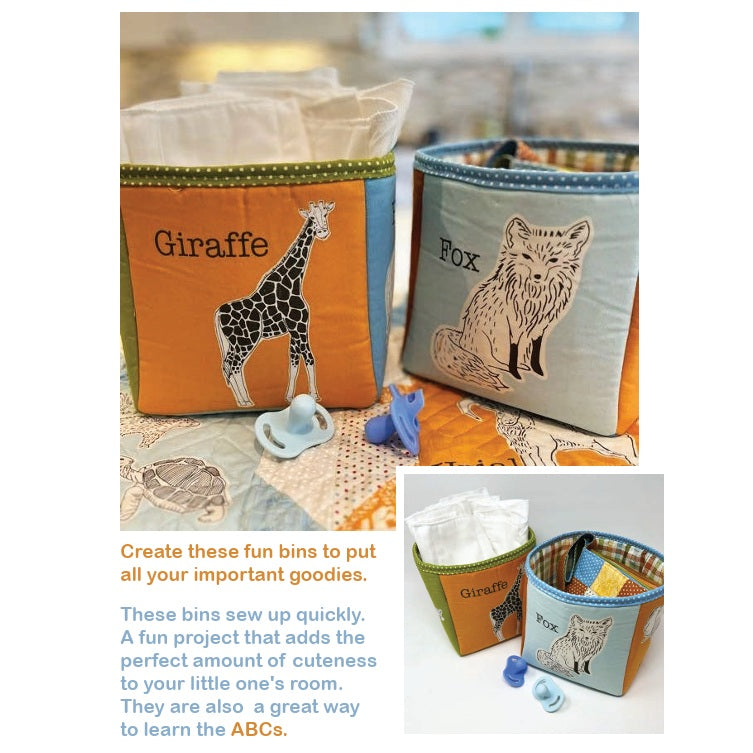 Animal Park Fun by Stacy Iest Hsu : Free PDF Alphabet Bin Pattern