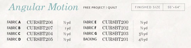 Botanica by AGF Studio ~  Angular Motion Quilt Kit (Estimated Arrival July 2025)