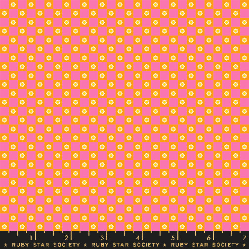 animal animal by Ruby Star Collaborative : Flower Check Orange RS5169 13