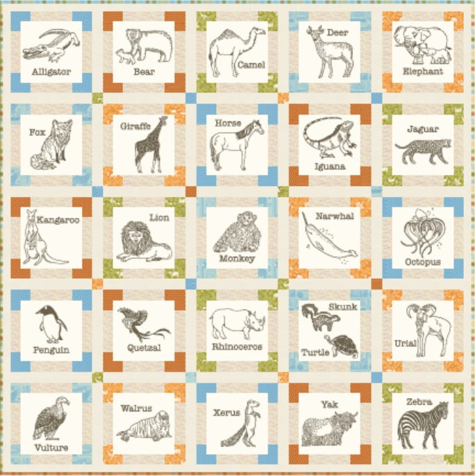 Animal Park Fun by Stacy Iest Hsu : Free PDF Animal Fun Quilt Pattern