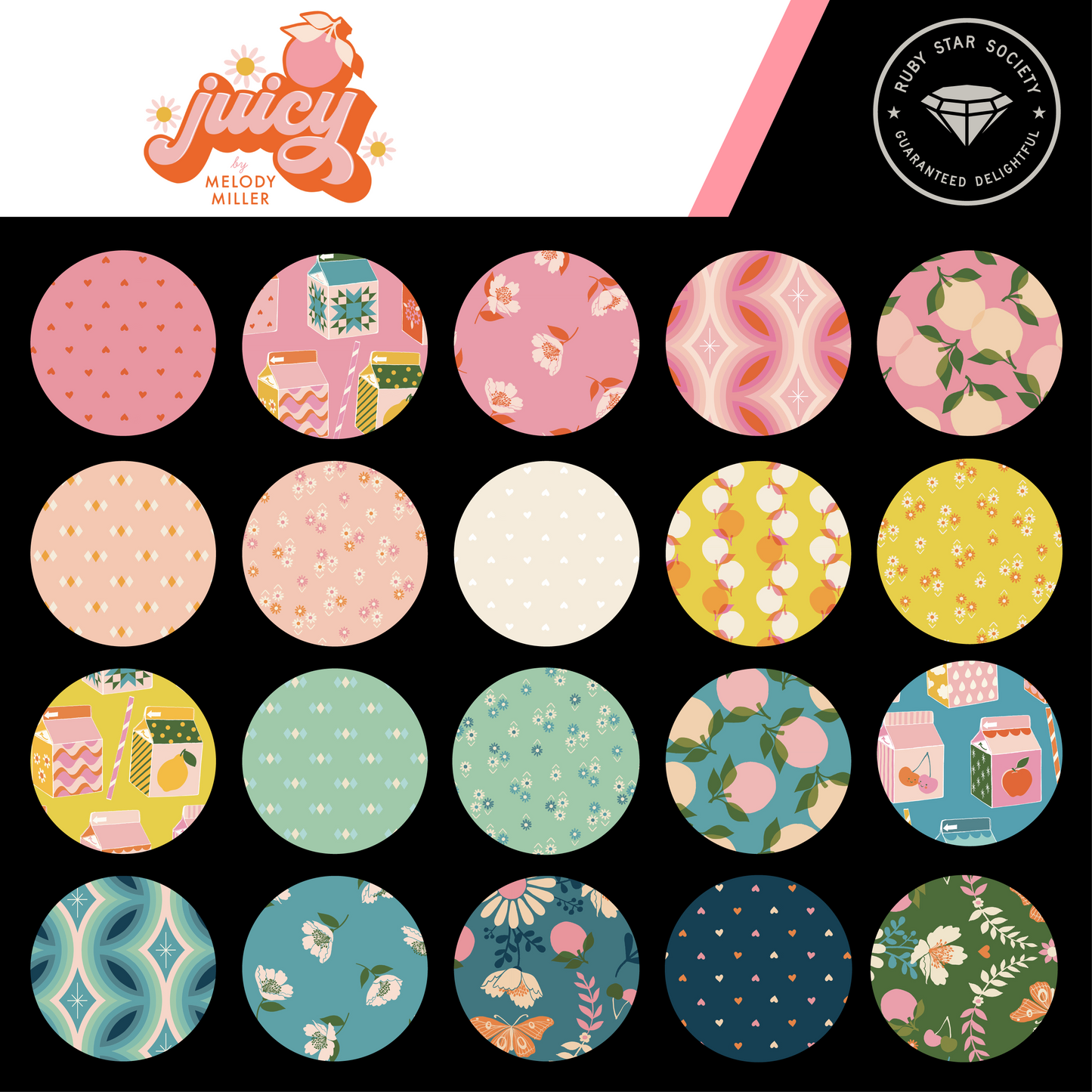 Juicy by Melody Miller - Mini Charm Pack RS0085MC