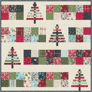 Christmas Trio Table Runner, Placemat & Quilt Kit featuring Good New Great Joy by Fancy That Design House