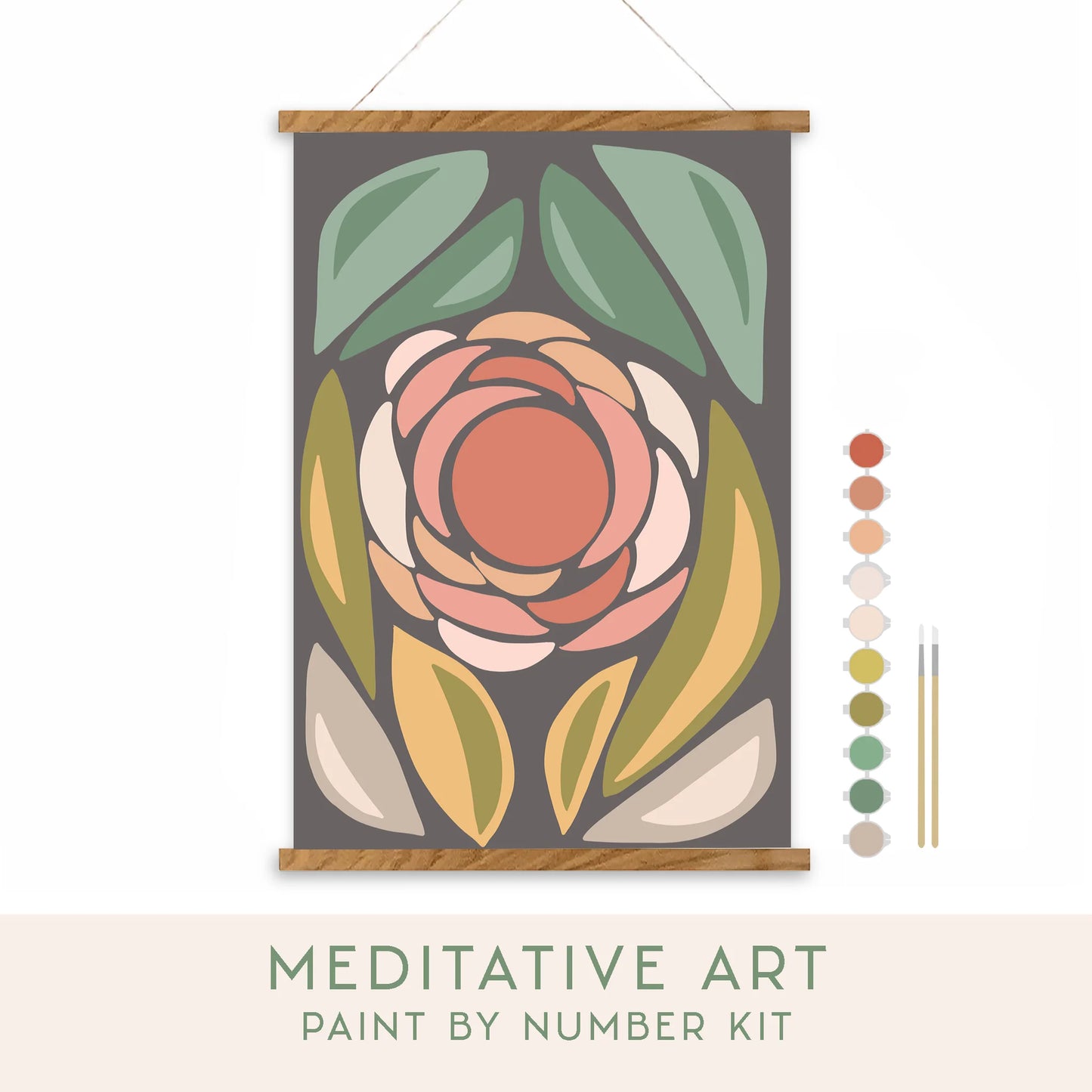 Blossom  Meditative Art Paint By Number Kit