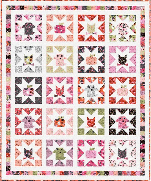 Not Scary by Poppie Cotton : Boo Quilt Kit