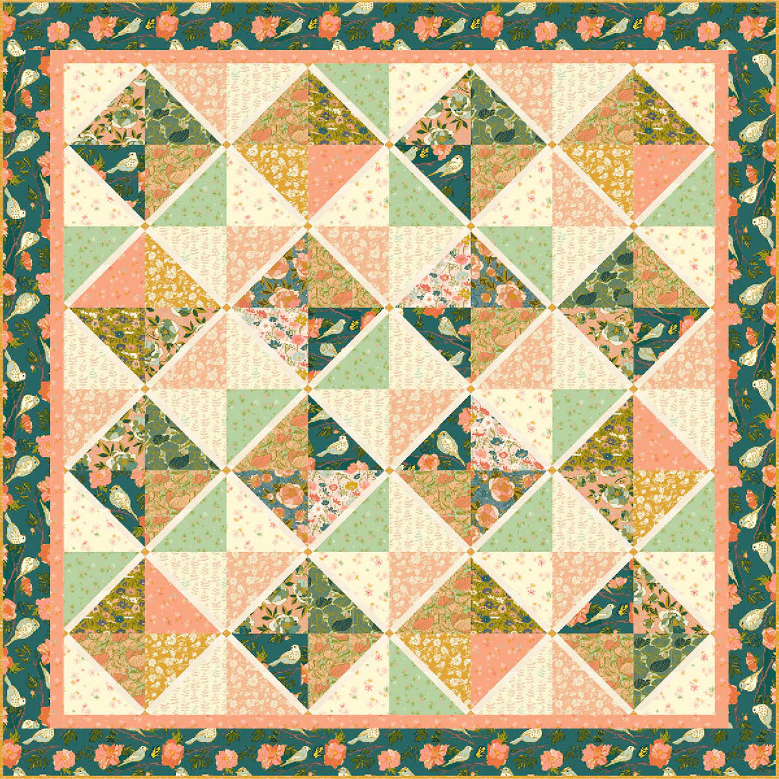 Lush Life by Jennifer Moore : Free PDF Counrty Life Quilt Pattern