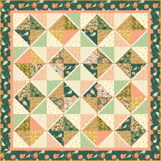 Lush Life by Jennifer Moore : Free PDF Counrty Life Quilt Pattern