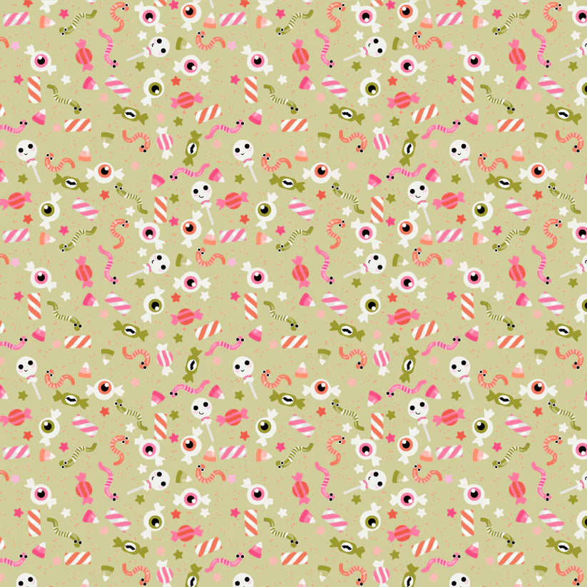 Not Scary by Poppie Cotton : Gooey Sweets Green