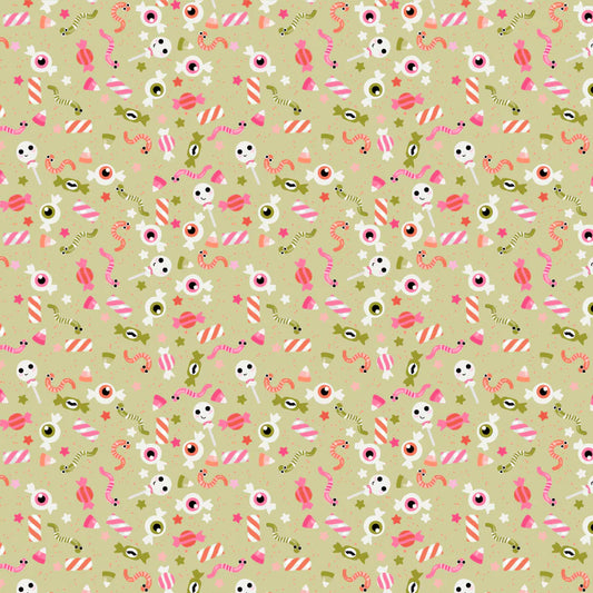 Not Scary by Poppie Cotton : Gooey Sweets Green