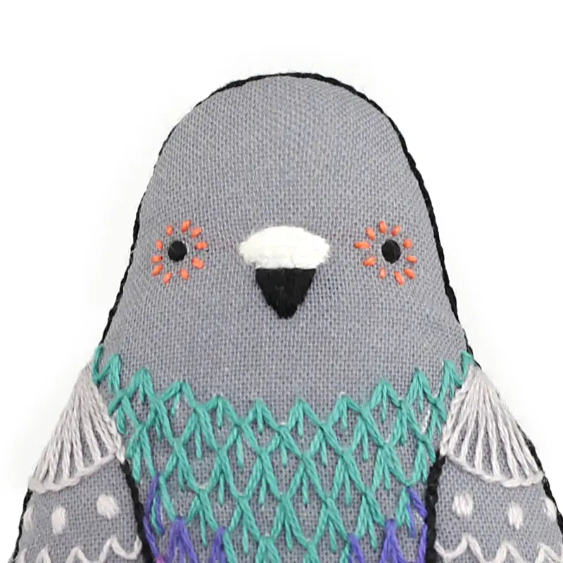 Pigeon Embroidery Doll Kit