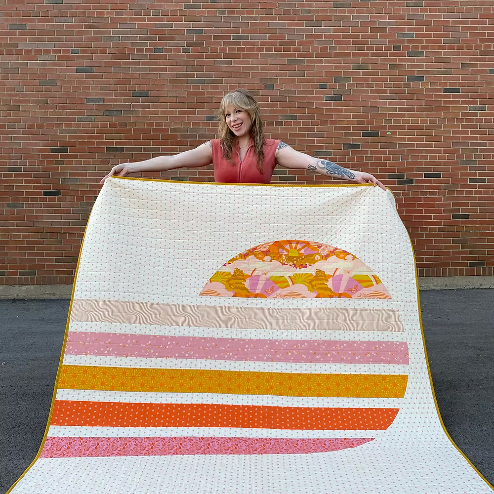 70's Sun Quilt Pattern by The Retro Quilter
