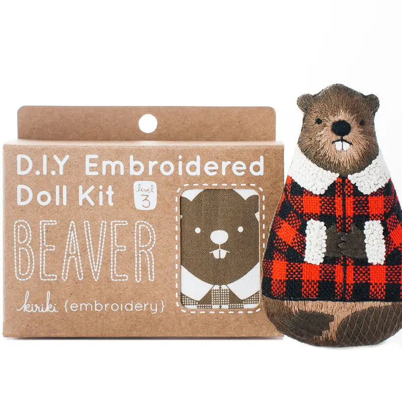 Beaver Embroidery Kit