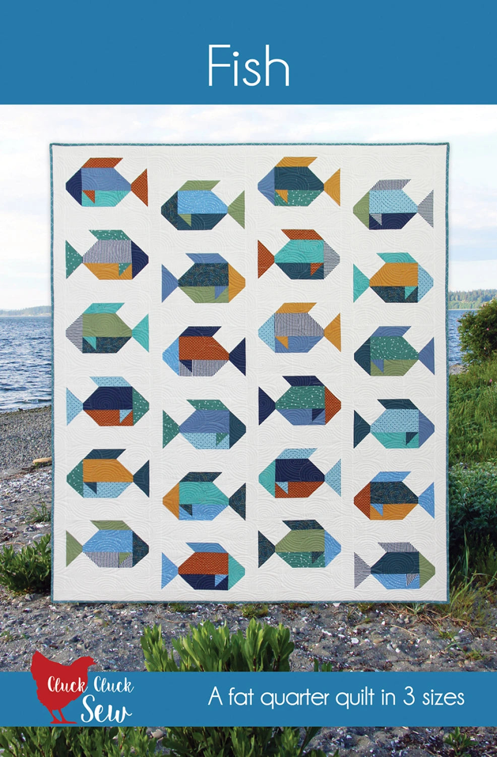 Fish Quilt Pattern by Cluck Cluck Sew