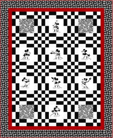 Oh Willie, You're So Fine by Chelsea DesignWorks : Four Square Throw Quilt Kit